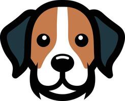 diseño de logotipo de perro simple vector