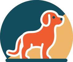 sencillo perro logo diseño ilustraciones vector