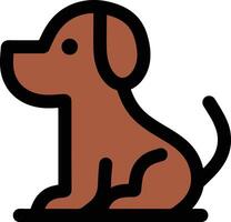 Simple dog logo design vector