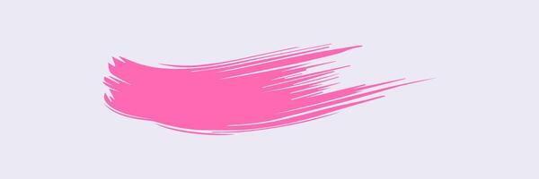 Pink paint brush stroke, ink splatter and artistic design elements. Dirty watercolor texture, box, frame, grunge background, splash or creative shape vector