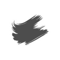 Black paint brush stroke, ink splatter and artistic design elements. Dirty watercolor texture, box, frame, grunge background, splash or creative shape for social media. Abstract drawing. vector