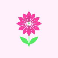 Flower and leaves, Spring art wallpaper with botanical vector