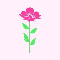 Flower and leaves, Spring art wallpaper with botanical vector