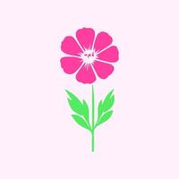 Flower and leaves, Spring art wallpaper with botanical vector