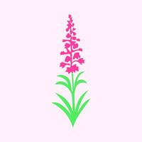 Flower and leaves, Spring art wallpaper with botanical vector