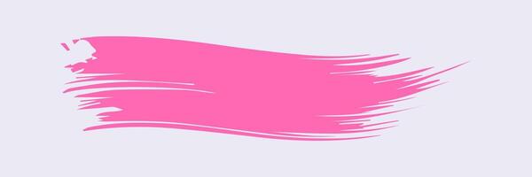 Pink paint brush stroke, ink splatter and artistic design elements. Dirty watercolor texture, box, frame, grunge background, splash or creative shape vector