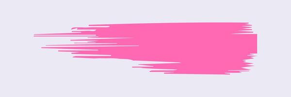 Pink paint brush stroke, ink splatter and artistic design elements. Dirty watercolor texture, box, frame, grunge background, splash or creative shape vector