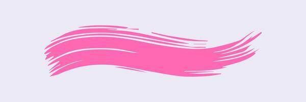 Pink paint brush stroke, ink splatter and artistic design elements. Dirty watercolor texture, box, frame, grunge background, splash or creative shape vector