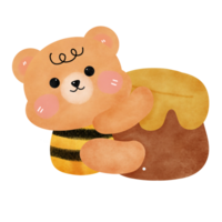 bear with a pot of honey. png