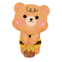 bear with a pot of honey. png