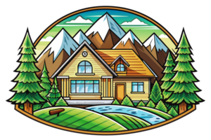 logo Casa nel montagna png