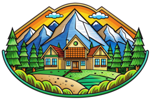 logo Casa nel montagna png