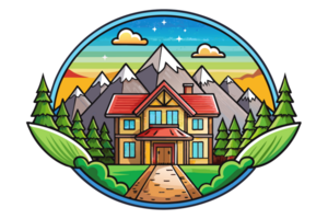 logo Casa nel montagna png