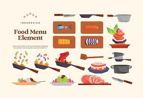 Isolated food menu element flat design illustration vector