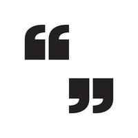 Double quotation icon. vector