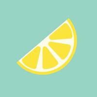 amarillo limón. limón es un Fruta ese es agrio y tiene alto vitamina C. ayuda a sensación fresco. vector