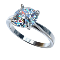 un diamante compromiso anillo png