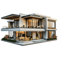 modern house with balcony image png