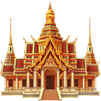 el dorado templo en Tailandia png