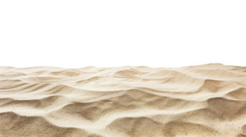 Düne Muster windgepeitscht Sand Erstellen natürlich Kunst isoliert auf transparent Hintergrund. png