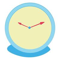 A table clock isolated on white background vector