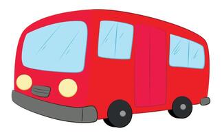 Bus isolated on white background vector