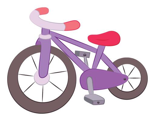 Bicycle isolated on white background