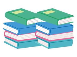 A heap of books vector