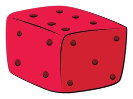 Ludo dice isolated on white background vector