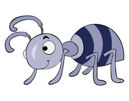 An ant cartoon smiling illustration vector