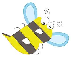 Cute B letter Bee vector