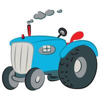 tractor aislado en blanco antecedentes vector