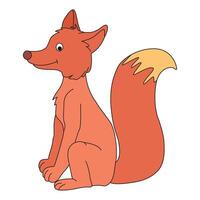A cute fox vecor illustration vector