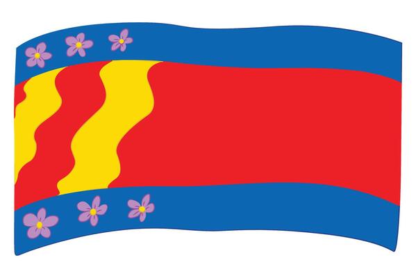 Flag isolated on white background