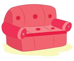A sofa isolated on white background vector