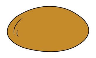 Potato isolated on white background vector