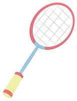Badminton isolated on white background vector