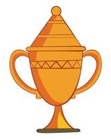 A trophy isolated on white background vector
