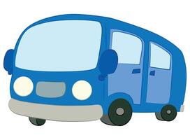 Mini bus isolated on white background vector