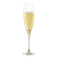 waterford elegantie Champagne trompet fluit langwerpig kristal kom uitlopend top strings van bubbels in gouden png