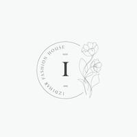 yo letra logo con un creativo floral concepto para empresa negocio belleza real inmuebles prima vector