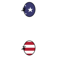 dois círculos com a bandeira do a Unidos estados png