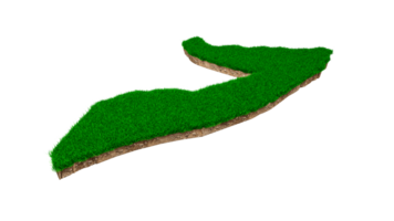 Somalia Map soil land geology cross section with green grass and Rock ground texture 3d illustration png