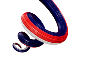 Australien flagga Färg spiral band abstrakt design 3d illustration png