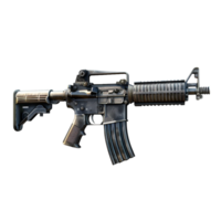 Modern Weapon gun isolated on transparent background png