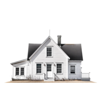 Old house on isolated background png