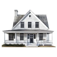 Old house on isolated background png