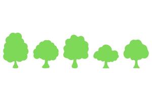 Tree icon set. Plant design vector