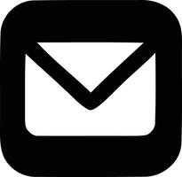 Minimalist Digital Email Icon - Simplified Communication Symbol. vector