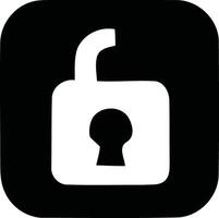 Monochrome Elegance, Padlock and Keyhole Symbols. vector